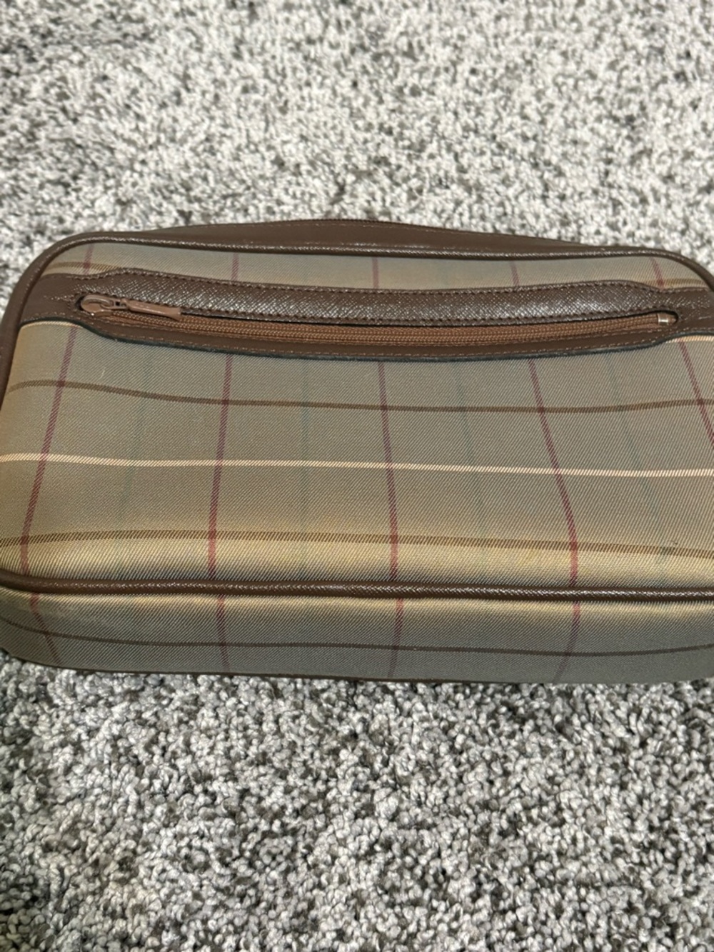 Vintage Burberrys Brown Plaid Wristlet Clutch/Cosmetic Bag - Picture 13 of 17